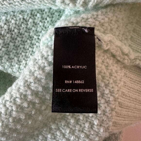 Torrid Mint Green V-Neck Midi Pullover Sweater Size 2 Plus Cozy Casual Chic - Picture 3 of 9